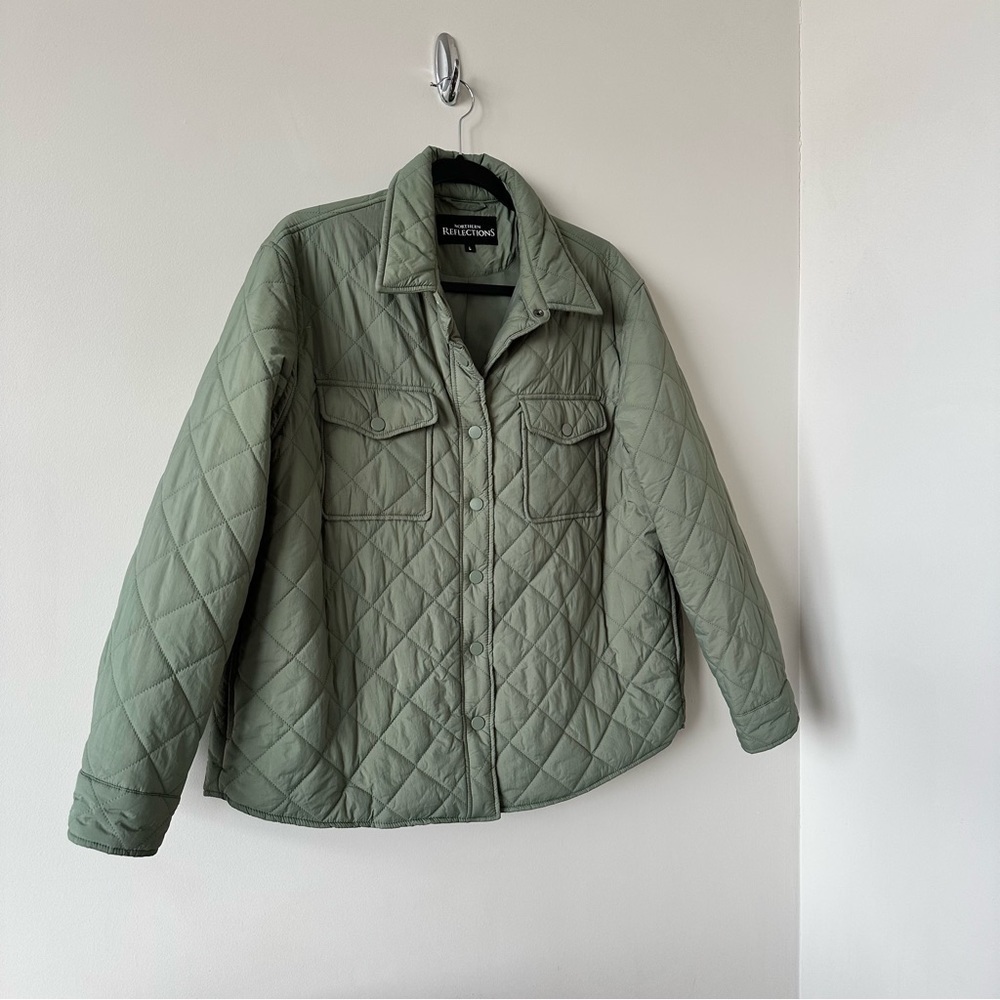 NORTHERN Reflections- Quilted Spring Shacket (Size:Large) - Picture 2 of 8